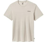 Rab - T-shirt da escursionismo stretch e leggero - Crimp Esker Tee Pebble per Uomo - Taglia S - Grigio