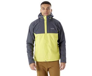 Rab Downpour Eco - giacca trekking - uomo Grey/Yellow M