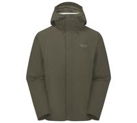 Rab Downpour M - giacca hardshell - uomo L Dark Green man Pfc-Free,Dwr,Pertex
