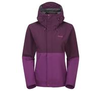 Rab Downpour W - giacca hardshell - donna 10 Bordeaux woman Dwr,Pfc-Free,Pertex
