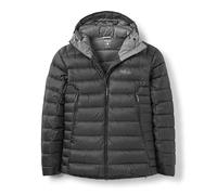 Rab Electron Pro 800-Fill Down - Giacca da uomo con cappuccio per arrampicata e alpinismo, nero, Medium