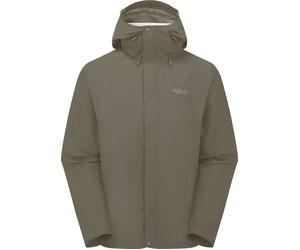 Rab - Giacca da escursionismo a 2,5 strati - Downpour Mountain Jacket Army per Uomo - Taglia L - Kaki