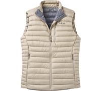 Rab - Gilet imbottito da trekking senza maniche - Microlight Vest Dark Pebble in Pelle - Taglia S - Beige