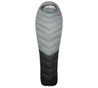 Rab - Mythic Ultra 180 - Sacco a pelo in piuma bis 185 cm Körperlänge - Regular Zip: Left Cloud / Graphene