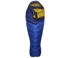 Rab Neutrino 400 - sacco a pelo in piuma Blue/Yellow Long