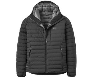 Rab - Piumino antivento in piuma - Microlight Windstopper Hoody Black per Uomo in Pelle - Taglia M - Nero