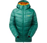 Rab - Piumino caldo e comprimibile - Glaceon Pro Jacket W Eucalyptus Green Slate per Donne in Pelle - Taglia 12 UK - Verde