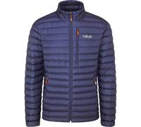 Rab - Piumino caldo in piuma - Microlight Jacket Deep Ink Marmalade per Uomo in Pelle - Taglia L - Blu