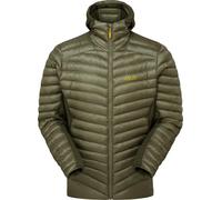 Rab - Piumino leggero da trekking - Cirrus Flex Hoody Light Khaki Army per Uomo in Pelle - Taglia S - Kaki
