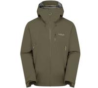 Rab - Giacca da escursionismo 2,5 strati - Downpour Mountain Jacket Army per Uomo - Taglia M - Kaki