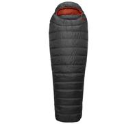 Rab - Sacco a pelo 2 stagioni - Ascent 500 Graphene in Pelle - Taglia Regular wide - Nero