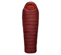 Rab - Sacco a pelo 4 stagioni - Ascent 900 Oxblood Red per Uomo - Taglia Regular - rosso