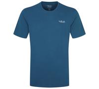 Rab - T-shirt in cotone - Stance Mountain Peak Tee Tempest Blue per Uomo in Cotone - Taglia S