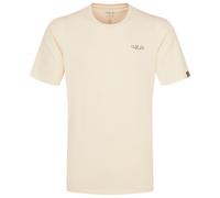 Rab - T-shirt in cotone - Stance Mountain Peak Tee Ecru per Uomo in Cotone - Taglia XL - Bianco