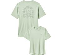 Rab - T-shirt da escursionismo stretch e anti-odore - Force Cirque Tee W Fig Green per Donne in Pelle - Taglia 10 UK - Verde