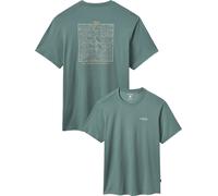 Rab - T-shirt da escursionismo stretch e traspirante - Crimp Elevation Tee Sage per Uomo in Legno - Taglia M - Verde