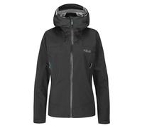 RAB Women's Downpour Plus 2.0 Waterproof Breathable Jacket for Hiking & Climbing - Black - X-Large