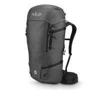 Rab Zaino Ascendor, Nero , 45-Liter (Back Length - Medium) | Zaino leggero e resistente, per arrampicata e alpinismo