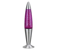 RABALUX 4113, lampada a stelo effetto glitter, vetro, Vetro Metallo, Lila, Grande, E14 25watts