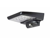 rabalux 77014 MOSELLE - Lampada da parete in plastica, LED, 4 W, IP44, 4000 K, lunghezza: 19 cm, larghezza: 15 cm, altezza: 7 cm, con sensore, colore: Nero