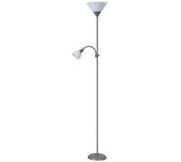 Rabalux Action lampada da terra 2x100 W bianco-argento 4028