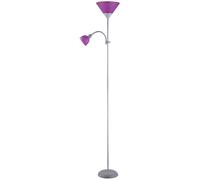 Rabalux Action lampada da terra 2x100 W viola-argento 4020