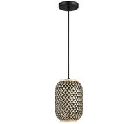 Rabalux Adalla lampada sospesa 1x40 W nero- rattan 72091
