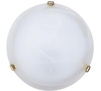 Alabastro plafoniera bianco alabastro / vite oro E27 1x 60W MAX