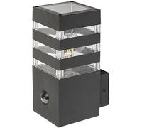 Rabalux Ankara lampada da parete per esterni 1x12 W trasparente-antracite 77025