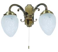 Rabalux Annabella lampada da parete 2x40 W bianco-ottone 8632