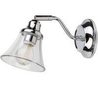 Rabalux Antoine lampada da parete 1x40 W cromo-trasparente 3207