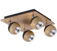 Rabalux Arthur lampada da soffitto 4x35 W legno 5616