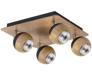 Rabalux Arthur lampada da soffitto 4x35 W legno 5616