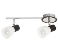 Rabalux Ati lampada da soffitto 2x40 W bianco-nero 5977