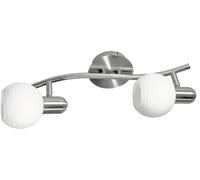 Rabalux Aurel lampada da soffitto 2x40 W bianco-cromo-satinato 6342