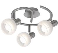 Rabalux Aurel lampada da soffitto 3x40 W bianco-cromo-satinato 6343
