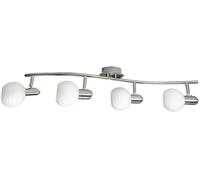 Rabalux Aurel lampada da soffitto 4x40 W bianco-cromo-satinato 6344