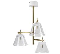 Rabalux Aviana lampada da soffitto 3x6 W bianco-ottone-trasparente 5031