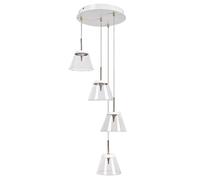 Rabalux Aviana lampada sospesa 4x6 W bianco-ottone-trasparente 5032