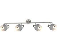 Rabalux Basil lampada da soffitto 4x10 W cromo-grigio-satinato 5382