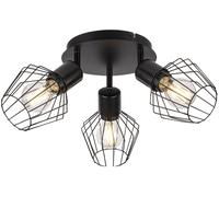 Rabalux Belano lampada da soffitto 3x40 W nero 3536