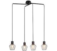 Rabalux Belano lampada sospesa 4x40 W nero 3540
