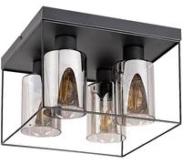 Rabalux Chadwick lampada da soffitto 4x25 W nero-fumé 71034