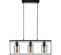Rabalux Chadwick lampada sospesa 3x25 W nero-fumé 72033