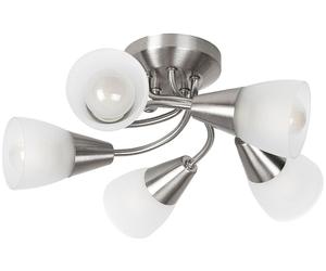 Rabalux Connor lampada da soffitto 5x40 W cromo-satinato-vetro opalino 5691