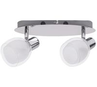 Rabalux Dave lampada da soffitto 2x40 W bianco-cromo 6836