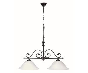 Rabalux Dorothea lampada sospesa 2x60 W bianco-nero 7777