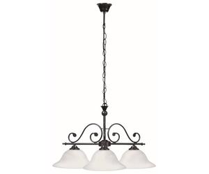 Rabalux Dorothea lampada sospesa 3x60 W bianco-nero 7773
