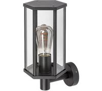 Rabalux Dubrovnik lampada da parete per esterni 1x40 W nero-trasparente 7239