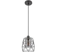 Rabalux Emrys lampada sospesa 1x40 W nero-fumé 72111